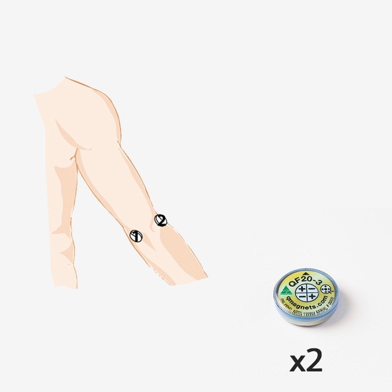 Elbow Pain Relief Magnets - Moderate - QF20-3x2 - Magnetic therapy