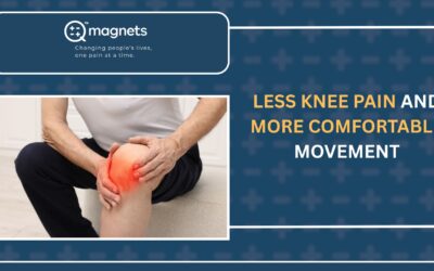 Q Magnets helping with pain after keen injury.