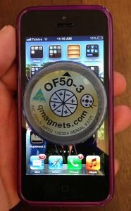 Magnet over an iPhone has no effect