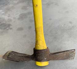 mattock injury