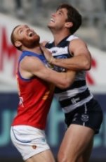 Daniel Merrett wrestling Tom Hawkins