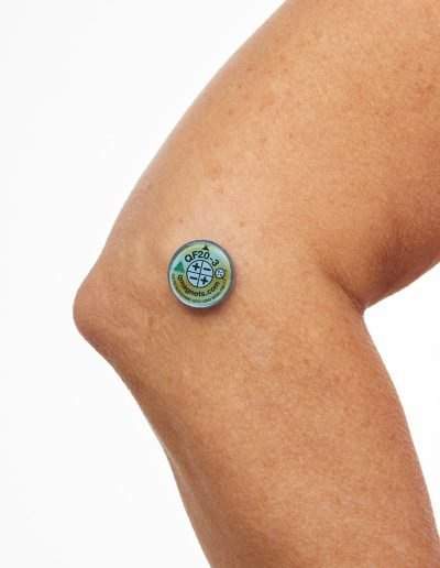 image of q magnets application for tennis elbow