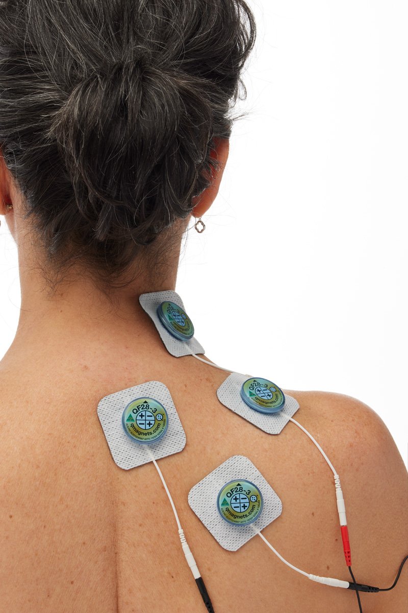q magnets combination with TENS machine bioelectromagnetics