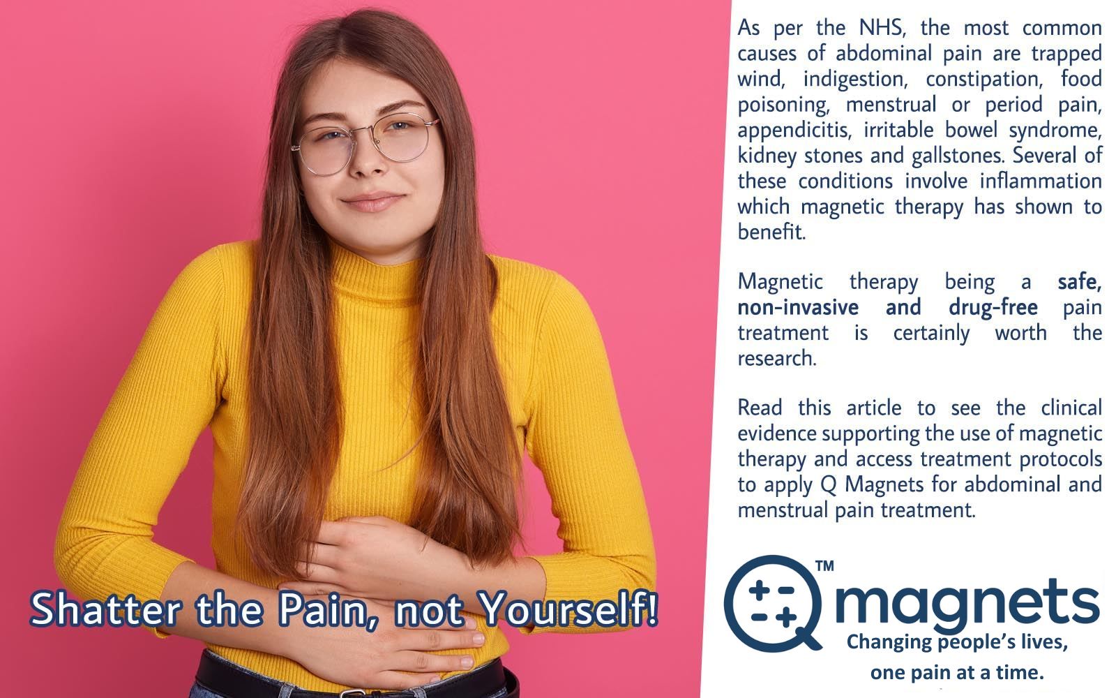 Abdominal Pain Menstrual Pain Treatment with Magnetic Therapy