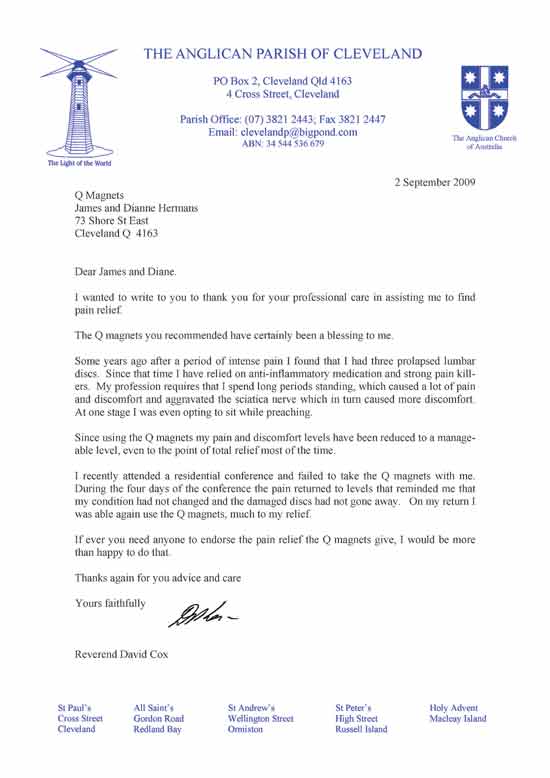Father David Cox - St Paul's Anglican, Cleveland 