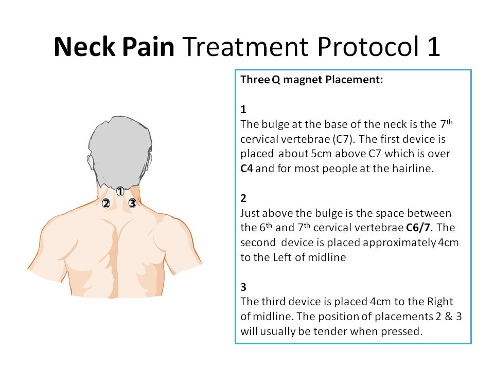 neck pain physiotherapy treatment at home using magnetic field therapy
